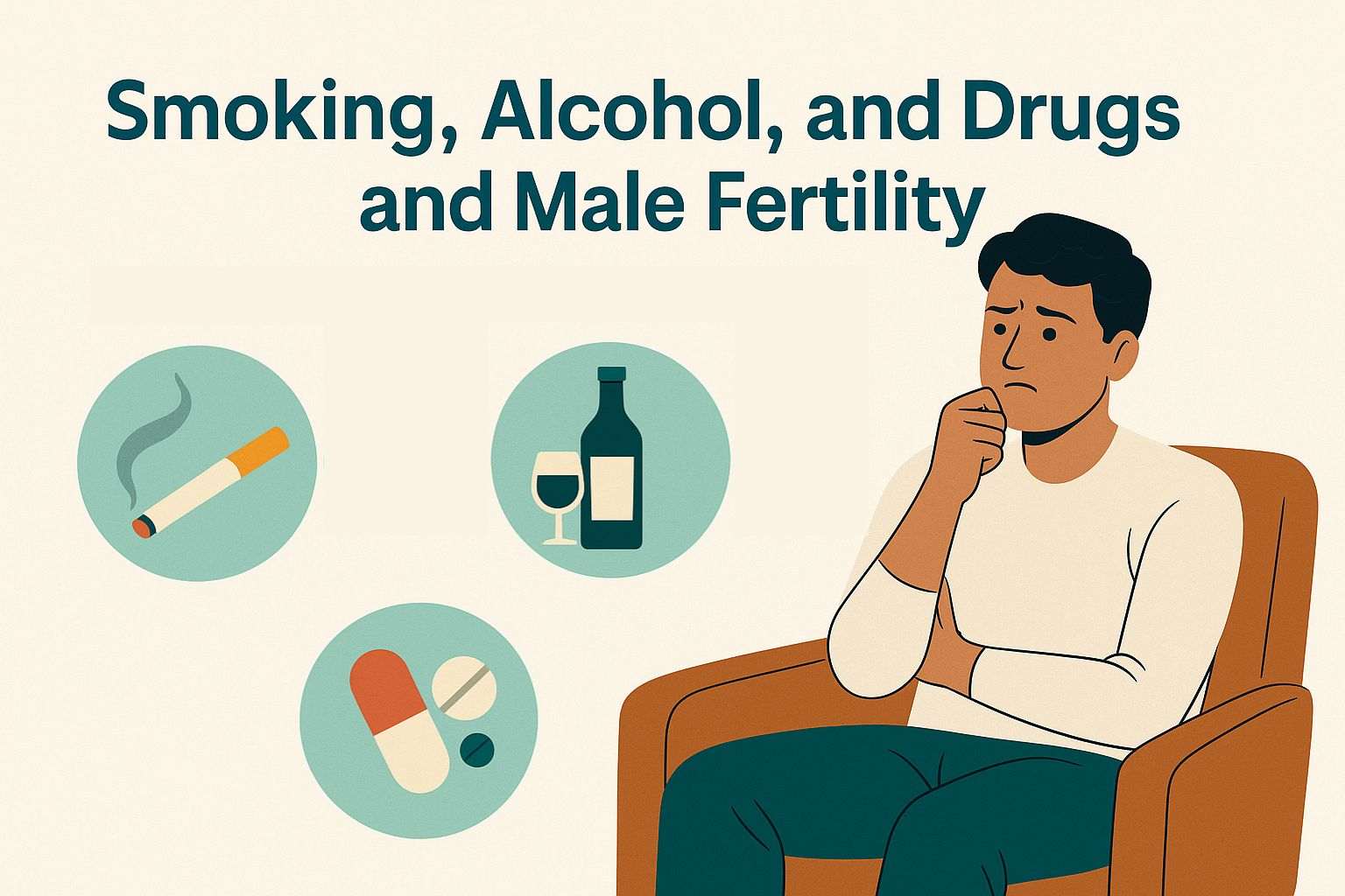 How Smoking, Alcohol, and Drugs Damage Male Fertility